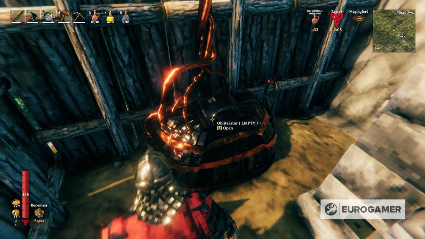 Valheim Obliterator How to craft and Obliterator and get Thunder Stone